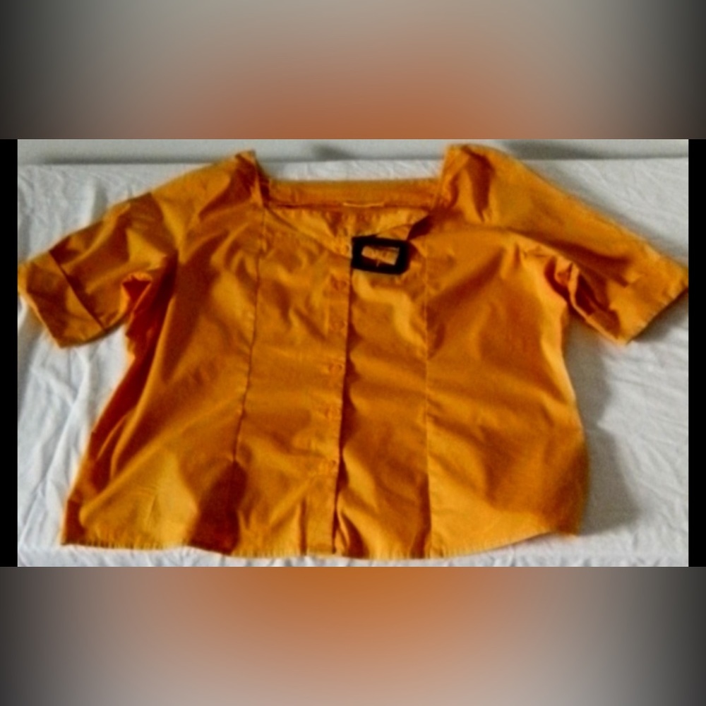 12- 3/4 Sleeve Low Cut Blouse/cover up